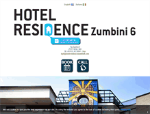 Tablet Screenshot of hotelresidencezumbini6.com